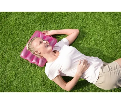 Inflatable Pillow 38 x 25 cm Pink Bestway 52127 Inflatable Pillow 38 x 25 cm Pink Bestway 52127