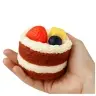 Squishy Fruit Cake Decorative Flexible Decoration 6 x 7 cm