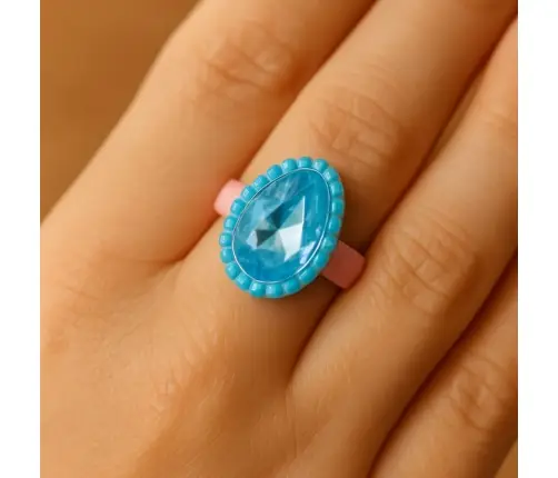 Beauty Set Children's Rings Colored Diamonds 50 pcs.