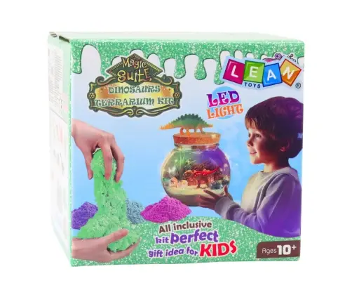 DIY Dinosaur Terrarium Creative Kit with LED Light and Remote Control