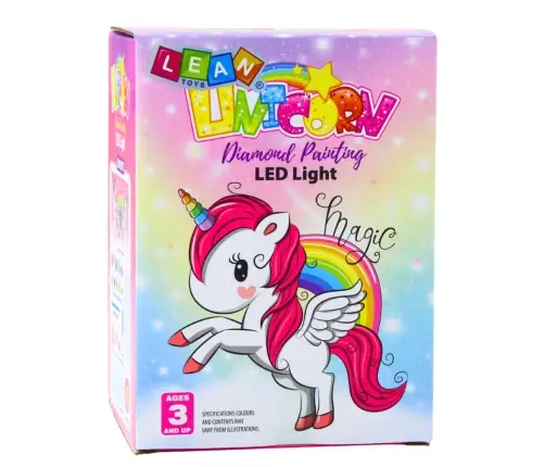 Creative Kit Unicorn in a Jar Diamonds Night Lamp Remote Control DIY