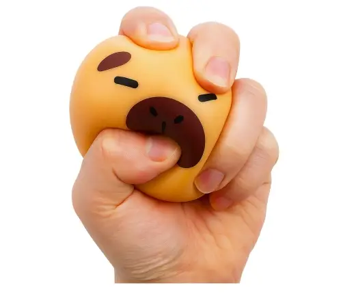 Anti-Stress-Squishy, ​​elastisch, Capybara, braun, 5,5 cm