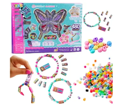 Creative Jewelry Making Kit Beads 480 Stickers Creative Jewelry Making Kit Beads 480 Stickers