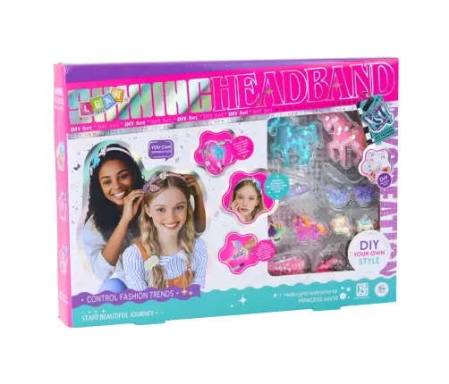 DIY Creative Kit for Making Unicorn Headbands with Shiny Decorations