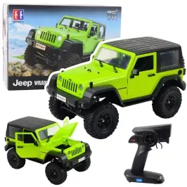 Remote Controlled Off-Road Vehicle RC Jeep Wrangler Rock Crawler Green 1:14