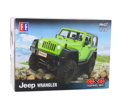 Remote Controlled Off-Road Vehicle RC Jeep Wrangler Rock Crawler Green 1:14