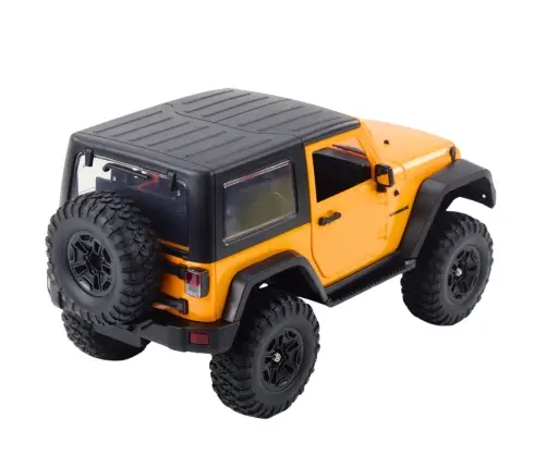 RC Jeep Wrangler Rock Crawler Orange 1:14 Remote Controlled Off-Road Vehicle