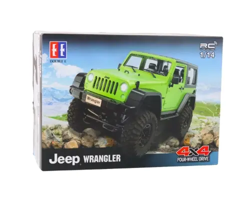 RC Jeep Wrangler Rock Crawler Orange 1:14 Remote Controlled Off-Road Vehicle