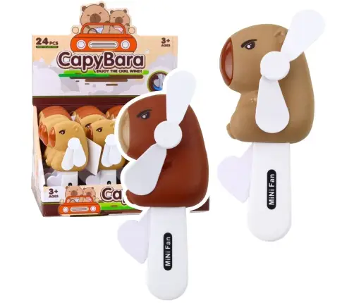 Capybara Hand Fan for Children 14.5cm Mix