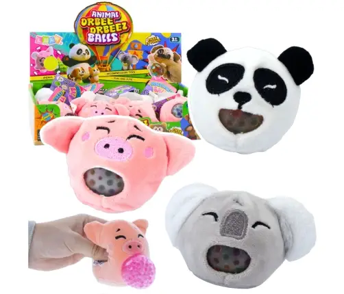 Koala Panda Squeezable Plush Toy with Water Balls 6 cm