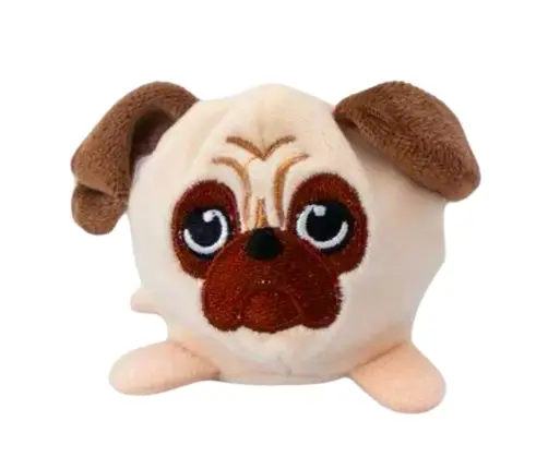 Plush Toy Squeezable Squishy with Water Balls Dog Cat 6 cm