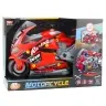 2-in-1 DIY Workshop Lights Sounds Smoke Motorcycle Red 43cm