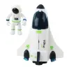 Spaceship Cosmonaut Figures Space Vehicle Lights Sounds