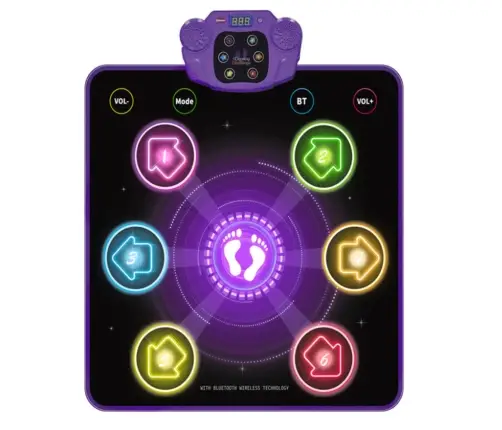 Interactive Dance Mat for Kids Bluetooth 5 Modes 3 Languages