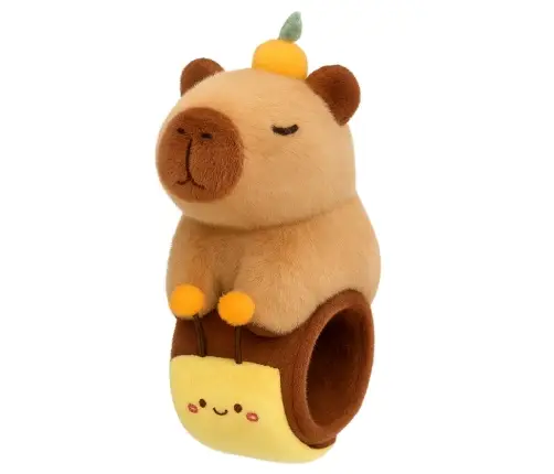 Plush Self-tightening Wristband Bee with Capybara