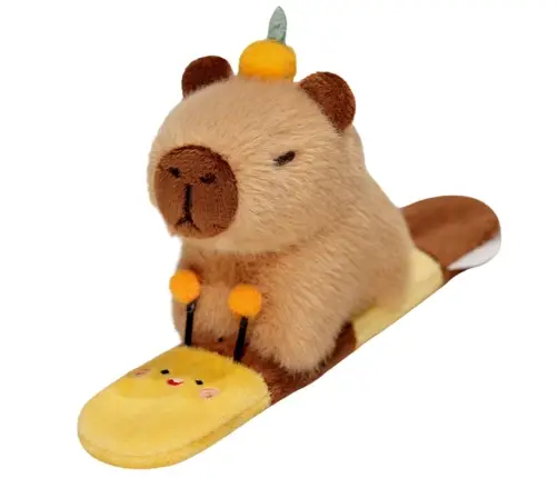 Plush Self-tightening Wristband Bee with Capybara