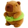 Plush Capybara Green Lifebuoy with Frog Brown 20cm