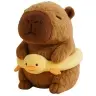 Plush Capybara Yellow Lifebuoy with Duck Brown 20cm