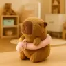 Plush Capybara Pink Lifebuoy with Unicorn Brown 20cm