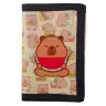 Children's Wallet with Velcro and Carabiner Capybara with Watermelon