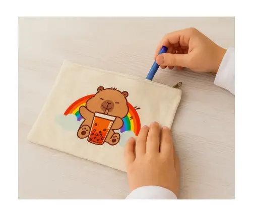 Capybara Cosmetic Bag With Zipper Practical For Accessories Pencil Case