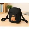 Capybara Shoulder Bag Adjustable Strap Black 19.5 x 14 cm