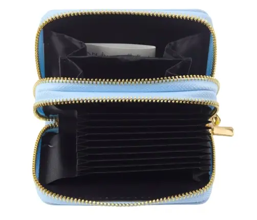 Two-compartment wallet with card compartments Kapybara Blue 12.5 x 8.5cm