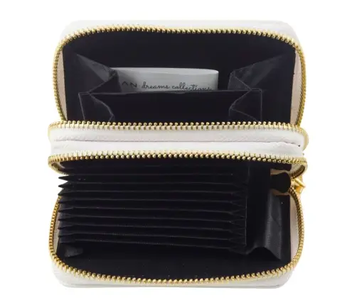 Two-compartment wallet with card compartments Kapybara White 12.5 x 8.5cm