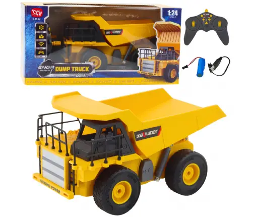 Remote Controlled Construction Dump Truck RC LED Lights 1:24