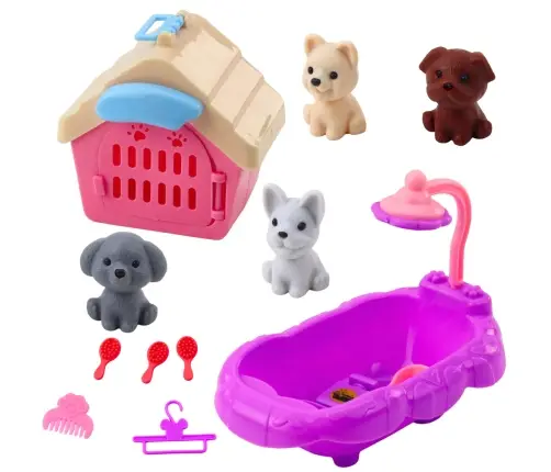 Pet Care Set Bathtub Kennel Accessories Dogs 4 pcs.
