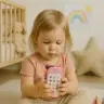 Children's Educational Phone Lights Sounds Melodies Pink