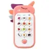 Children's Educational Phone Lights Sounds Melodies Pink