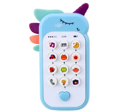 Children's Educational Phone Lights Sounds Melodies Blue