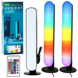 Set of Ambient RGB LED Gaming Desk Lamps with Remote Control 2 pcs.
