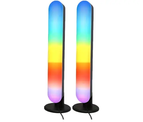 Set of Ambient RGB LED Gaming Desk Lamps with Remote Control 2 pcs.