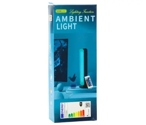 Set of Ambient RGB LED Gaming Desk Lamps with Remote Control 2 pcs.