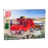 Construction Brick Set Car Fiat 126 Maluch With Trailer 393 pcs.