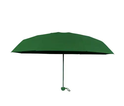 Folding Pocket Umbrella with UV Protection UPF 50+ Green Case 90 cm