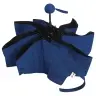 Folding Pocket Umbrella with UV Protection UPF 50+, Case, Navy Blue, 90 cm