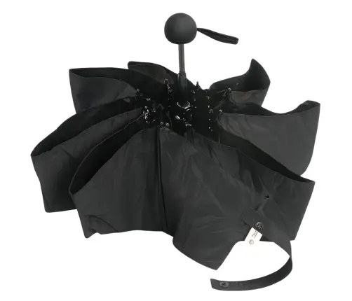 Folding Pocket Umbrella with UV Protection UPF 50+ Black Case 90 cm