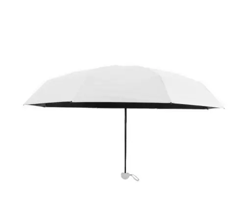 Folding Pocket Umbrella with UV Protection UPF 50+ Case Gray 90 cm