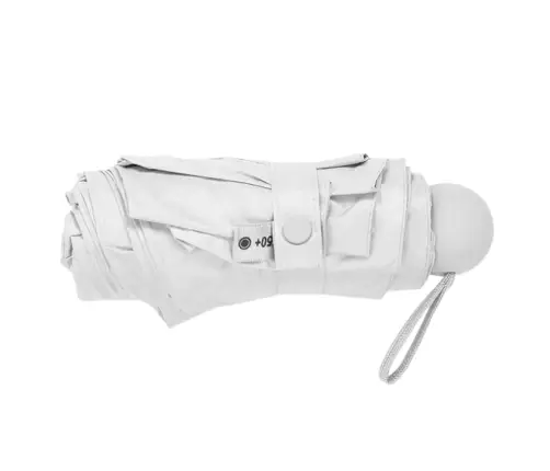 Folding Pocket Umbrella with UV Protection UPF 50+ Case Gray 90 cm