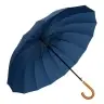Large Automatic Umbrella with Shoulder Cover 24-Rib Navy Blue 115 cm