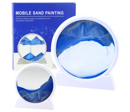 3D Image Quicksand Blue Decoration 360° White