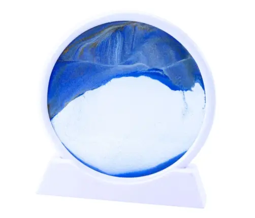 3D Image Quicksand Blue Decoration 360° White