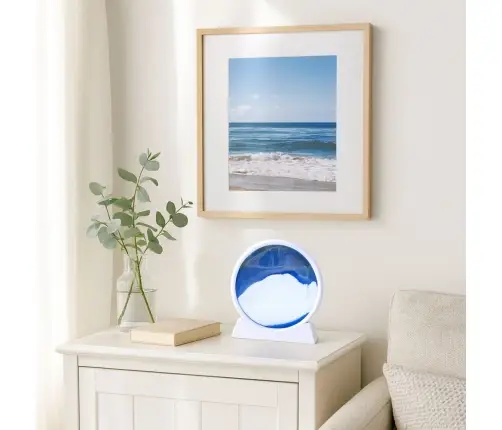 3D Image Quicksand Blue Decoration 360° White