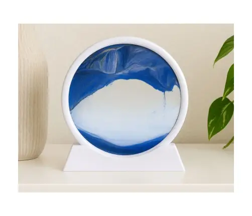 3D Image Quicksand Blue Decoration 360° White