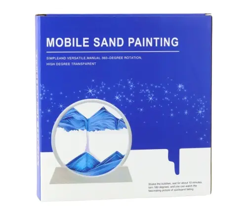 3D Image Quicksand Blue Decoration 360° White