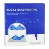 3D Image Quicksand Blue Decoration 360° White