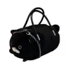 Plush Cat-Shaped Handbag with Chain Handles, Black